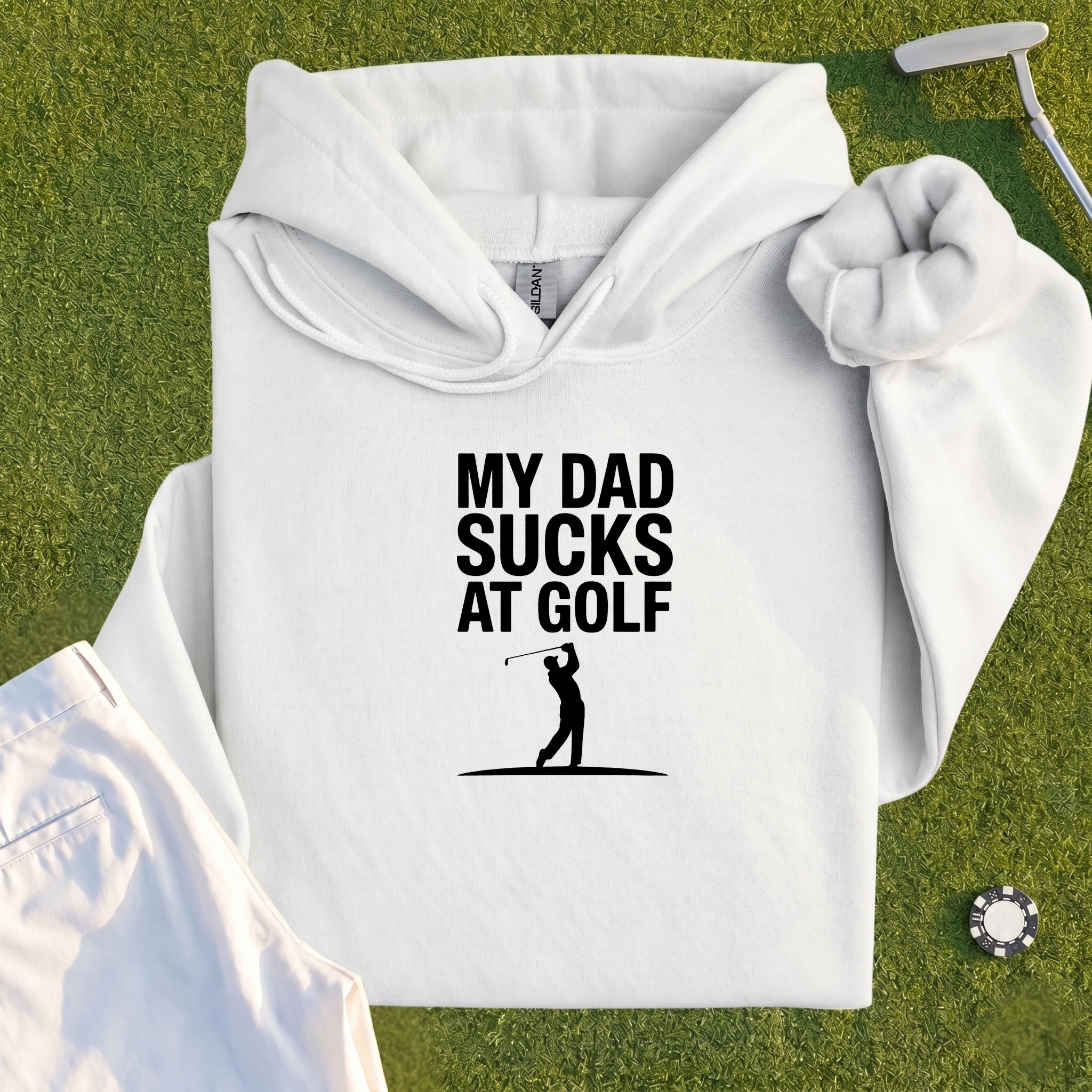 My Dad Sucks At Golf Hoodie