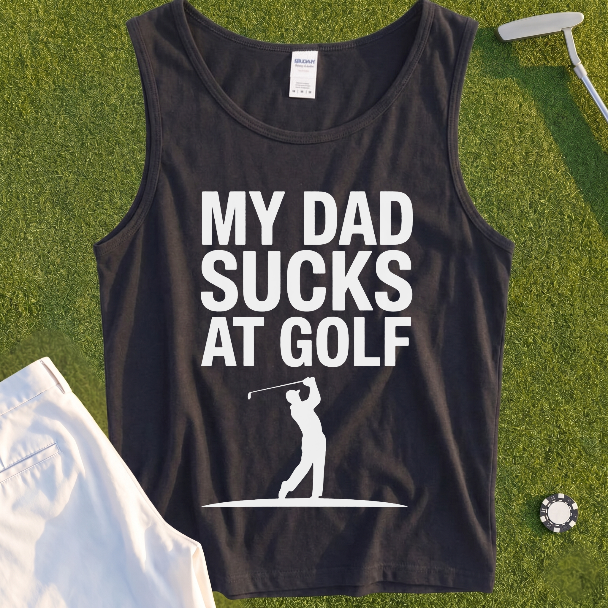 My Dad Sucks At Golf Tank