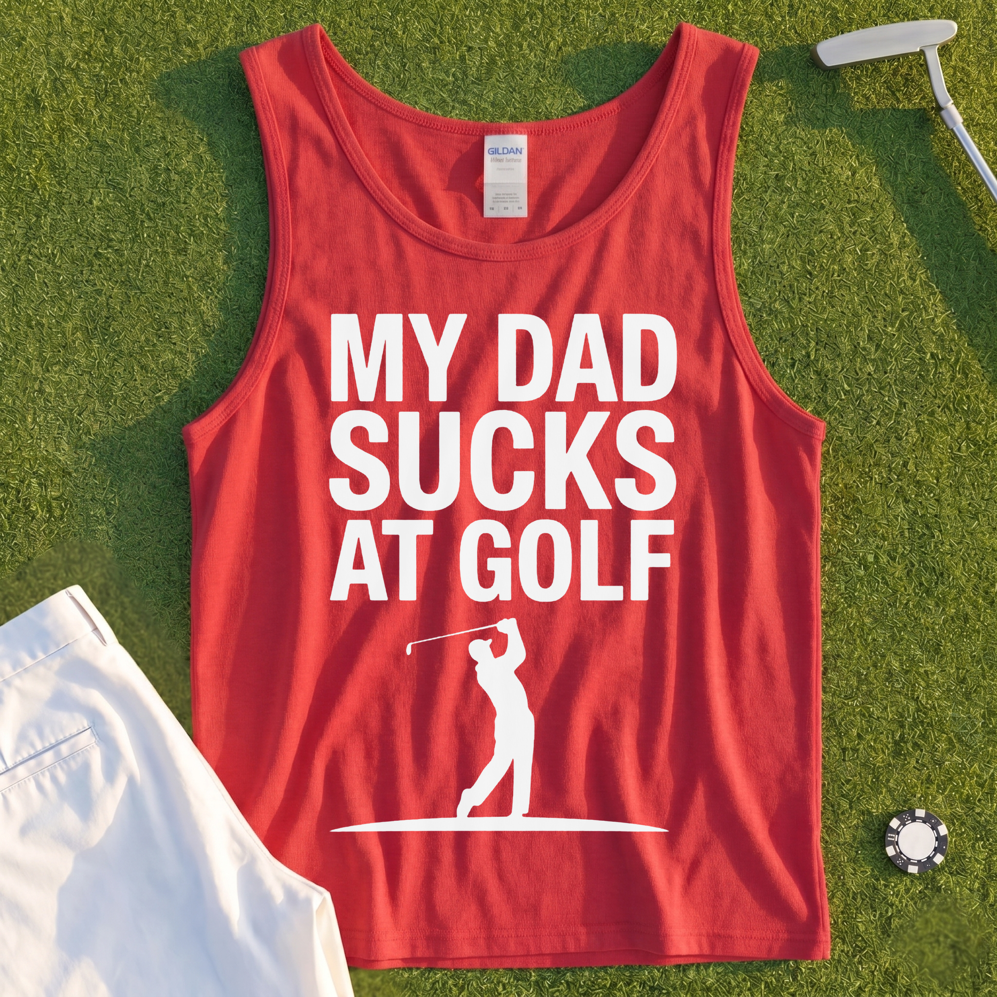 My Dad Sucks At Golf Tank