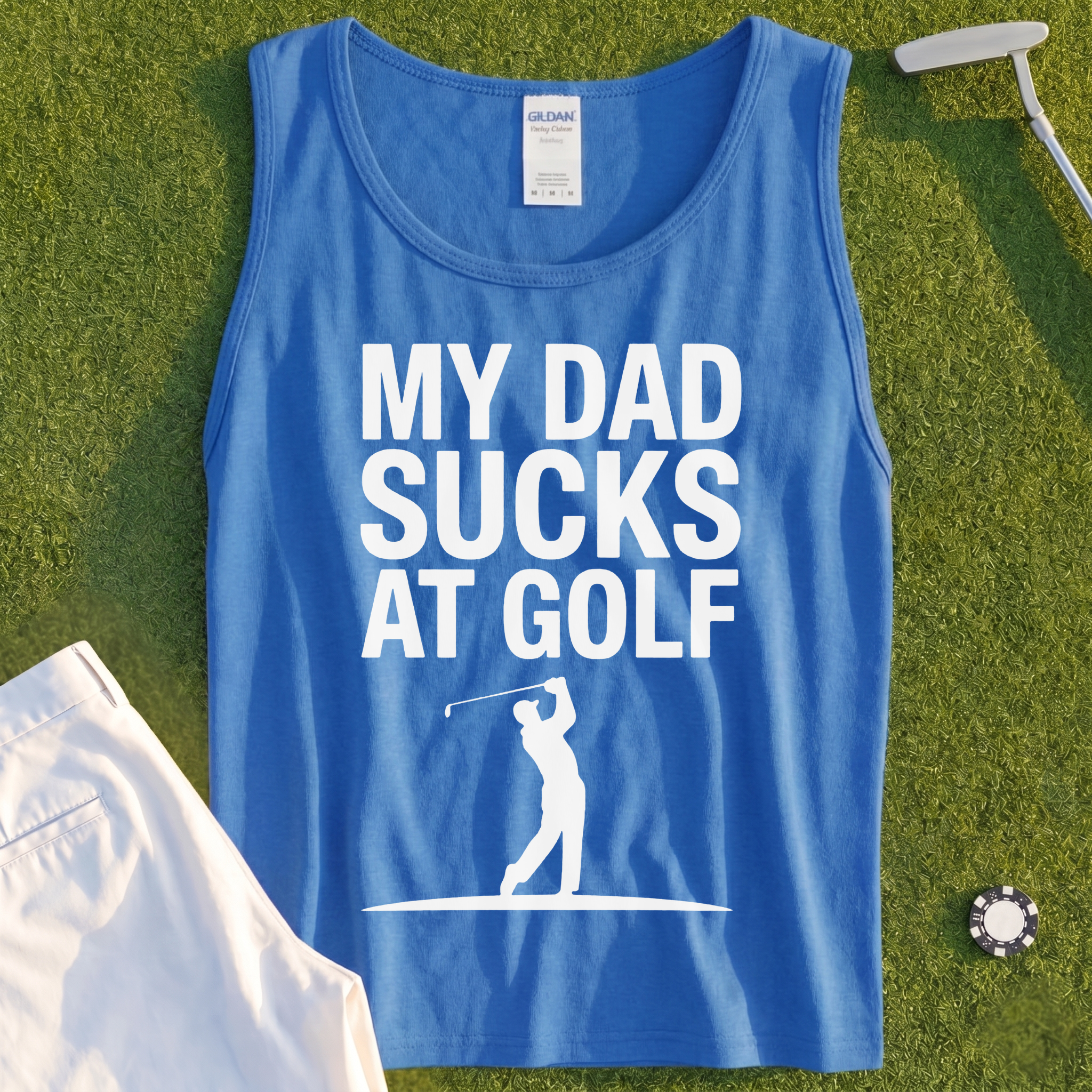 My Dad Sucks At Golf Tank