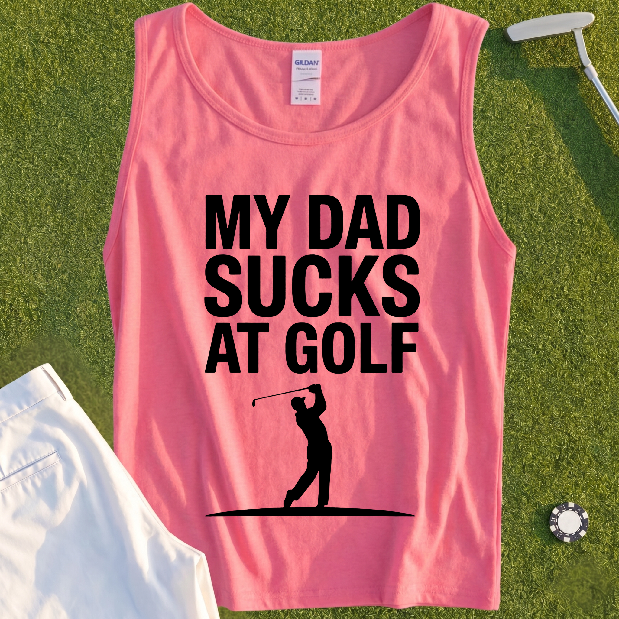 My Dad Sucks At Golf Tank