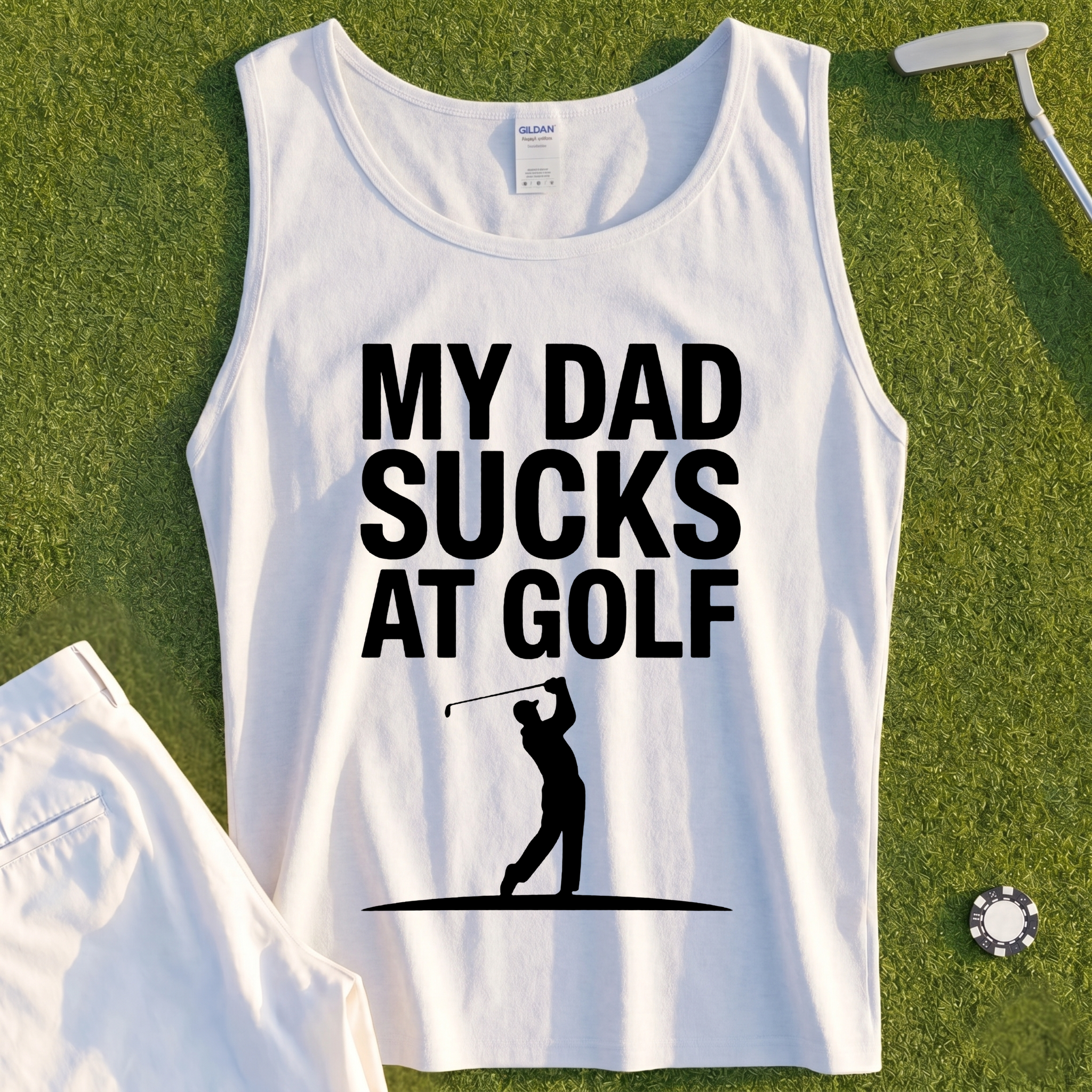 My Dad Sucks At Golf Tank