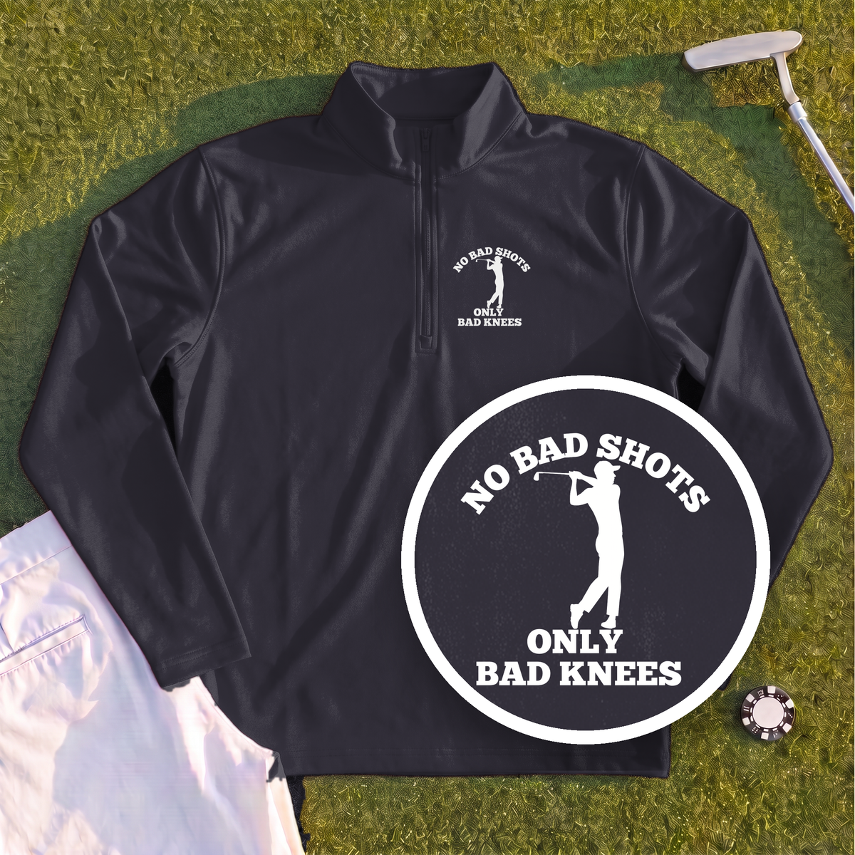 No Bad Shots Quarter Zip