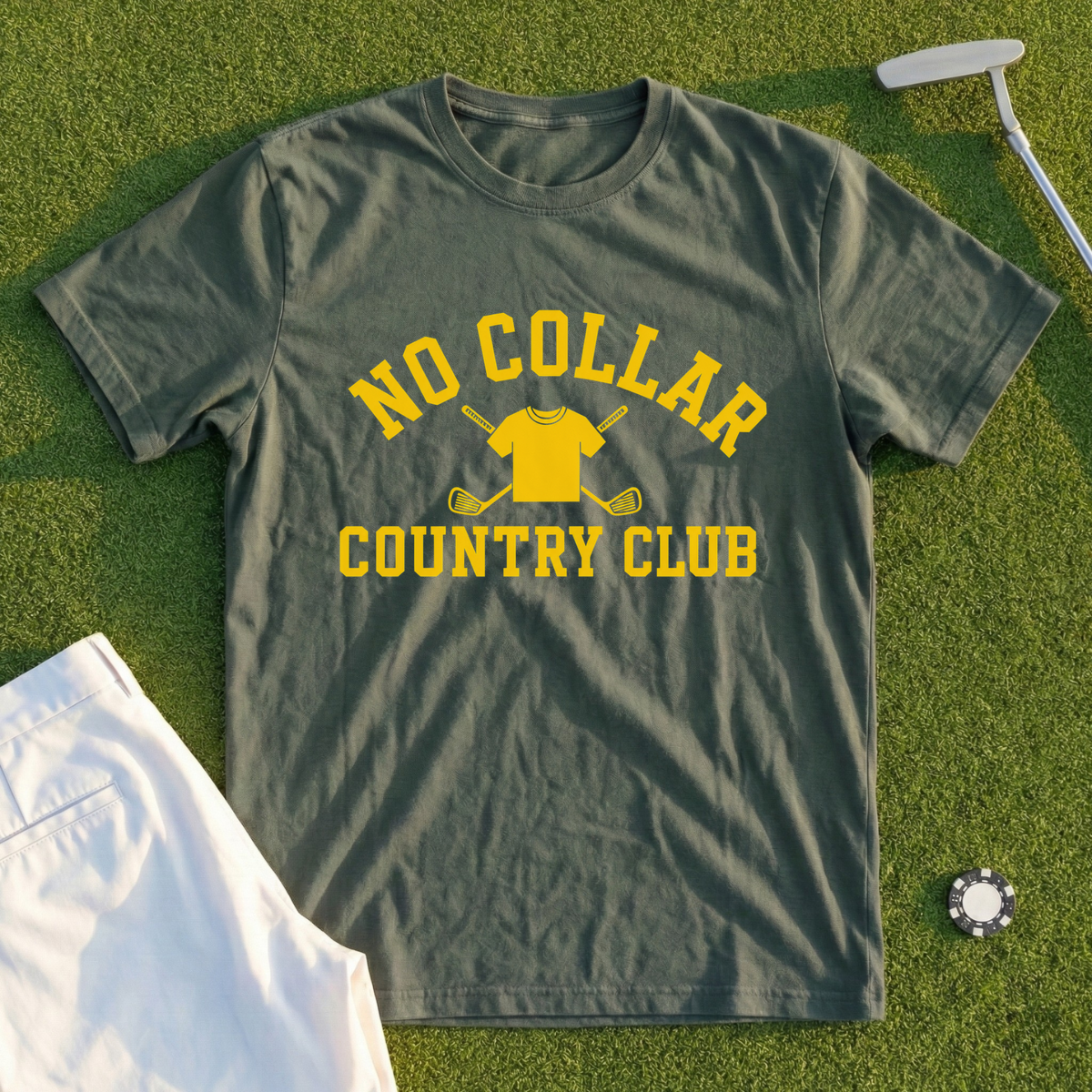 No Collar Country Club Tee