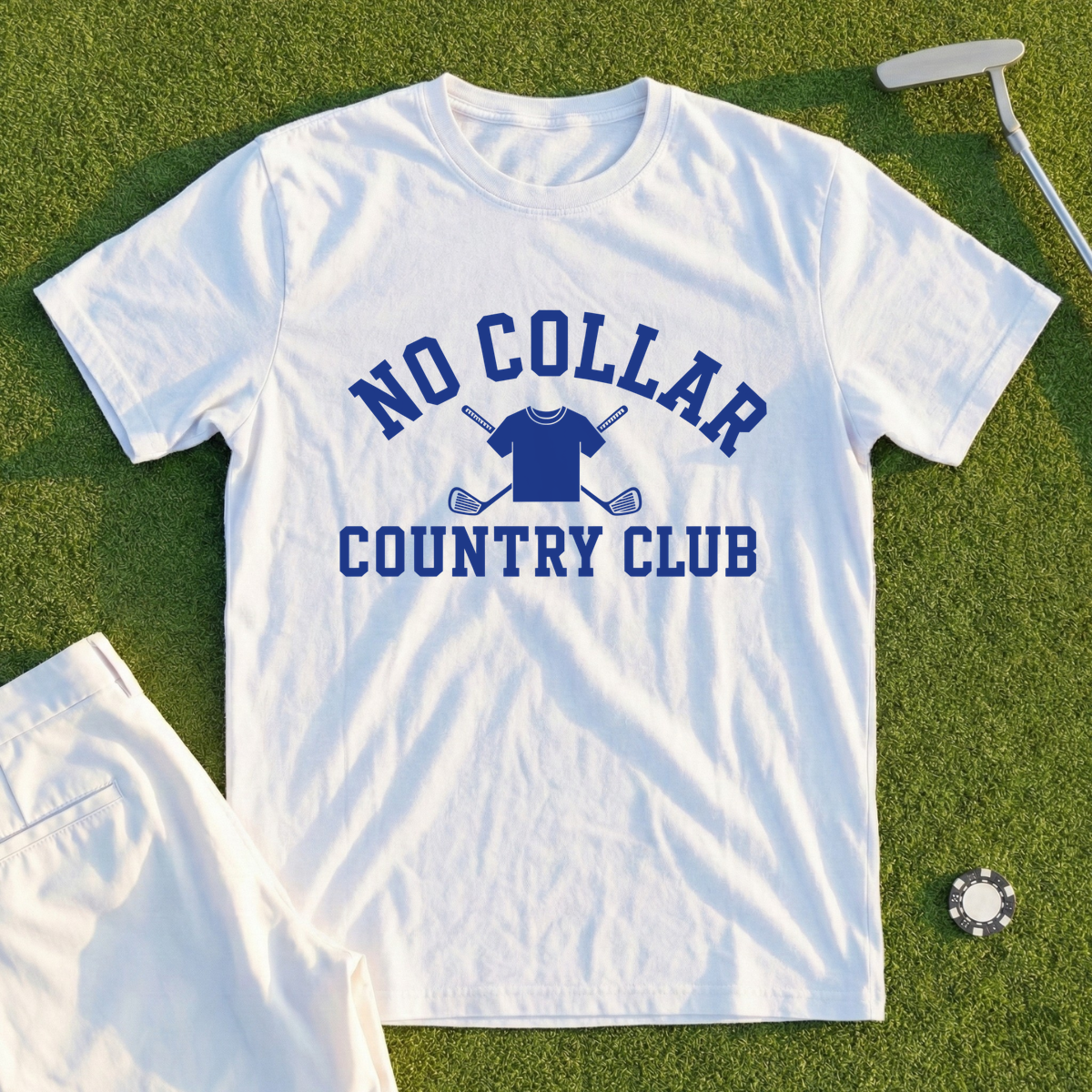 No Collar Country Club Tee
