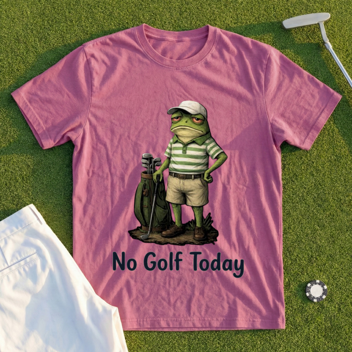 No Golf Today Frog Tee