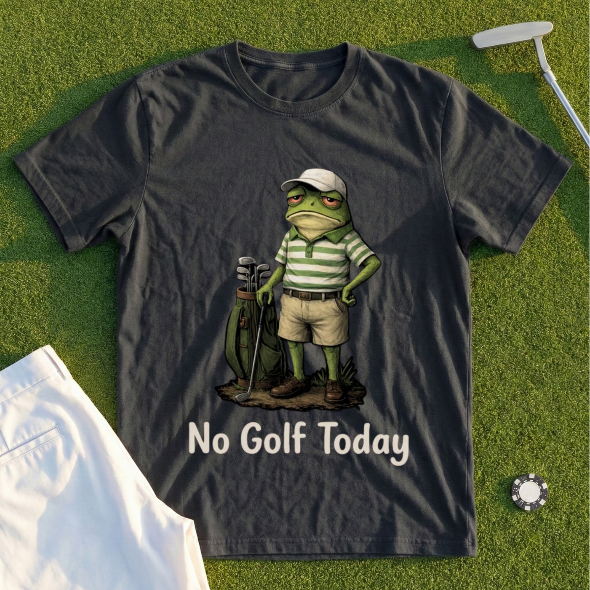 No Golf Today Frog Tee