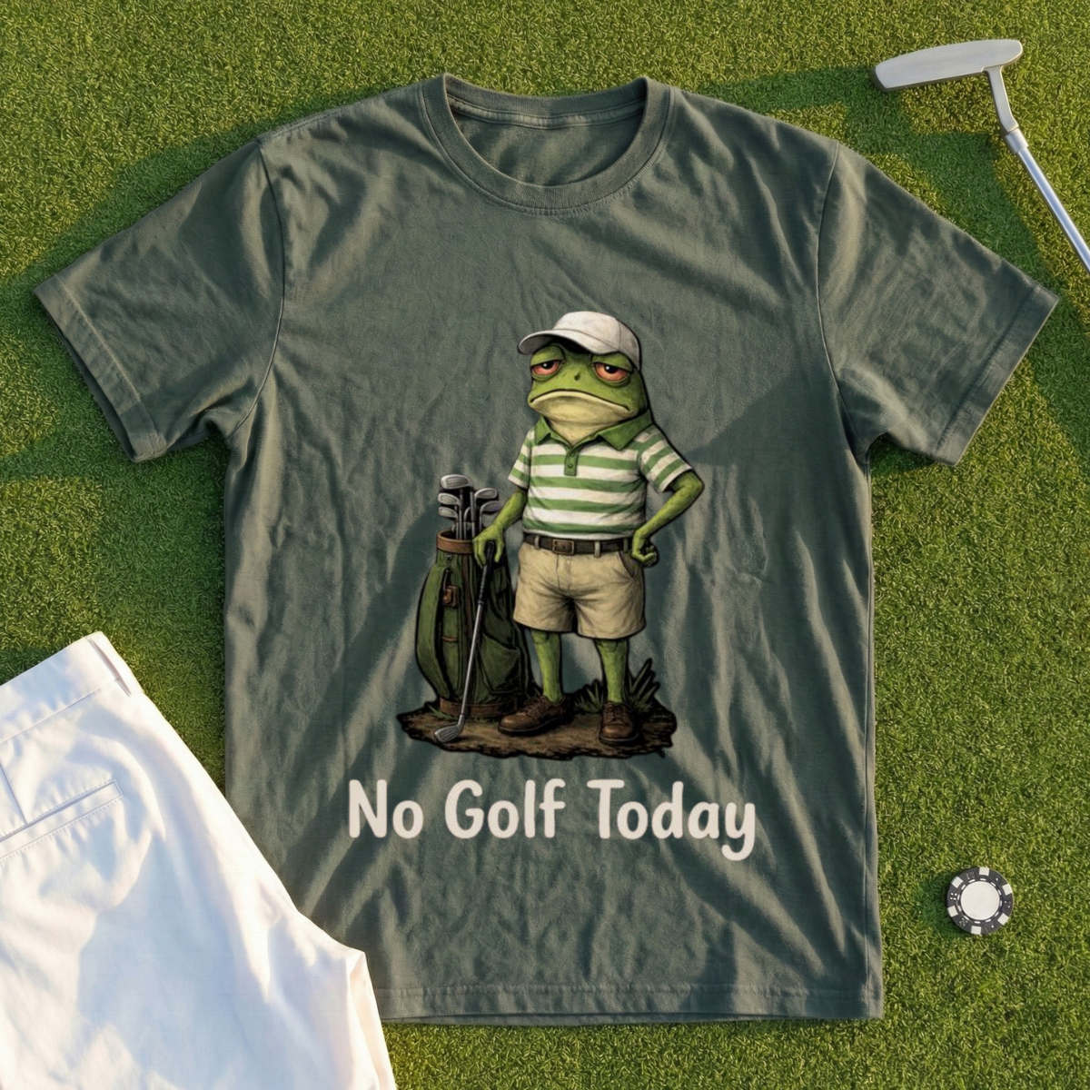 No Golf Today Frog Tee