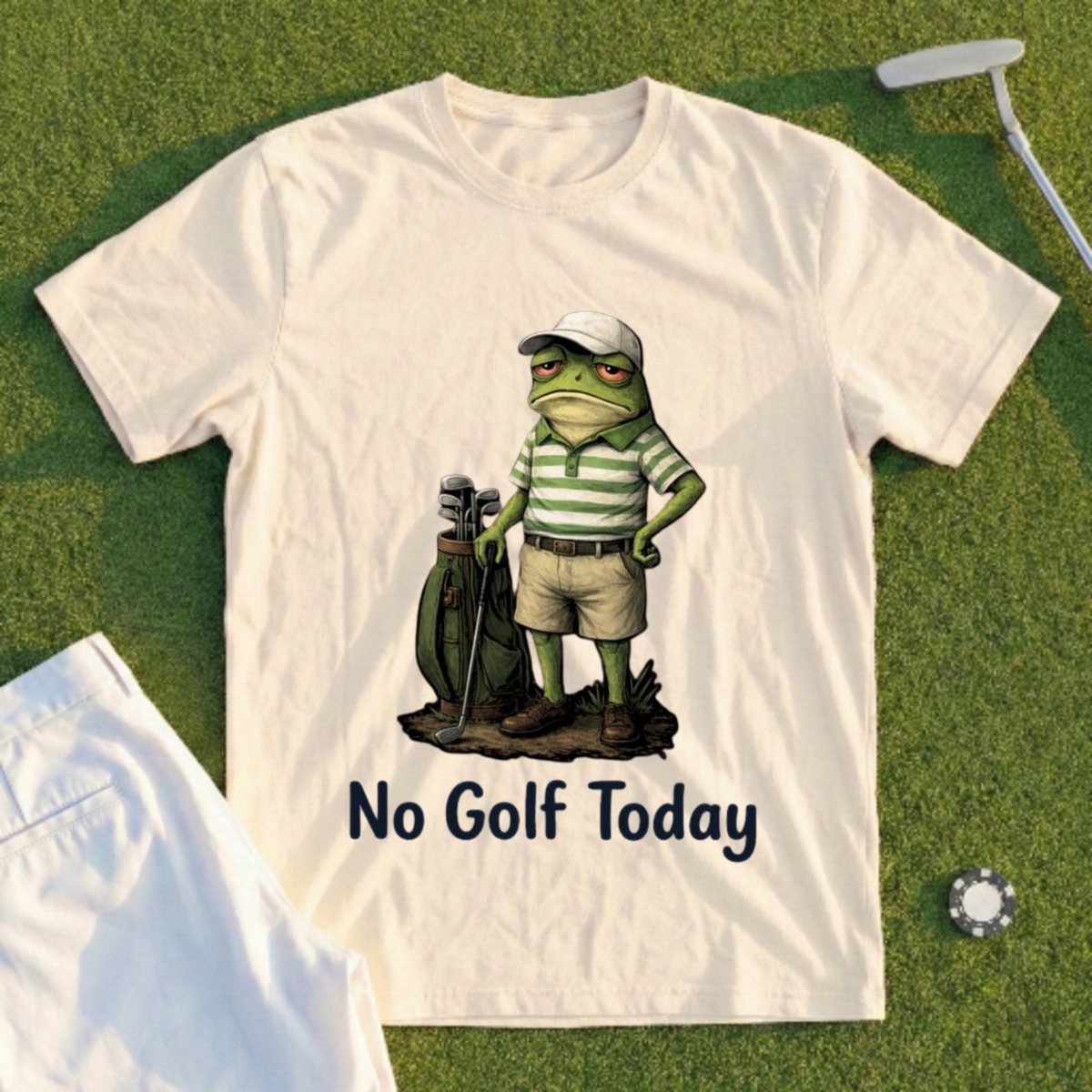 No Golf Today Frog Tee