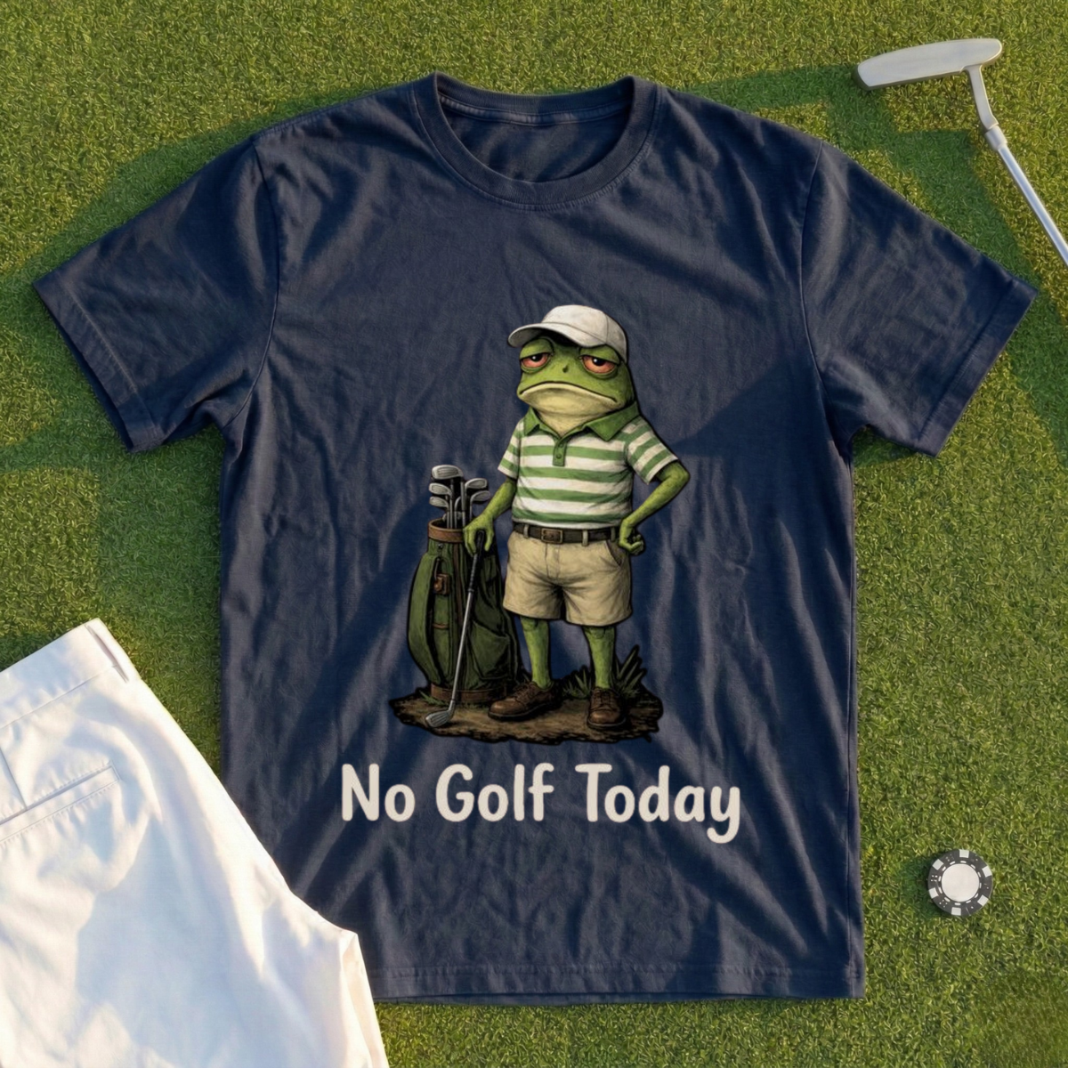 No Golf Today Frog Tee