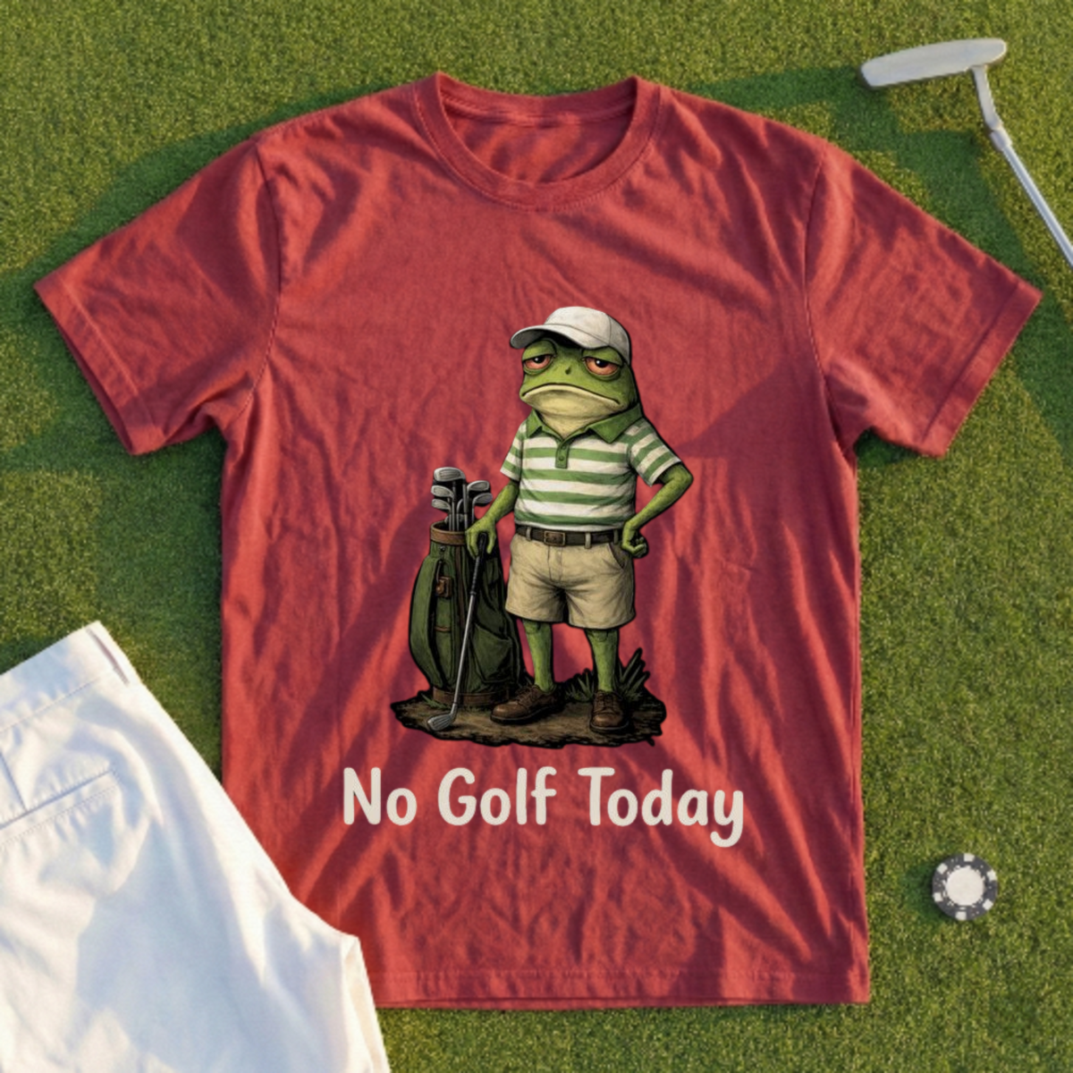 No Golf Today Frog Tee
