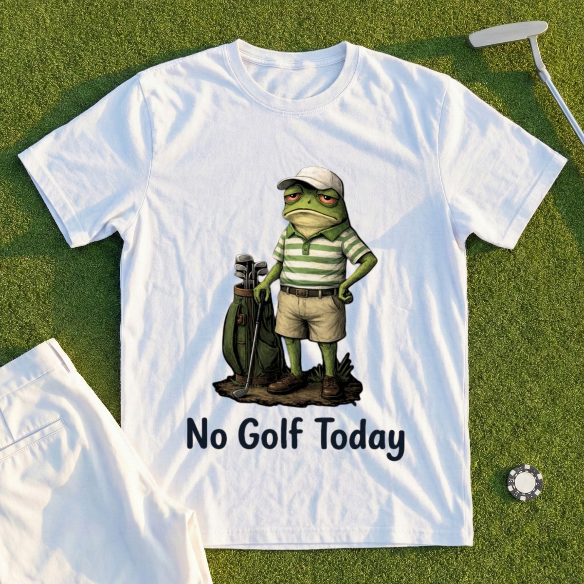 No Golf Today Frog Tee