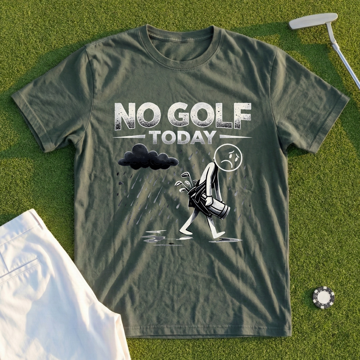No Golf Today Rainout Tee
