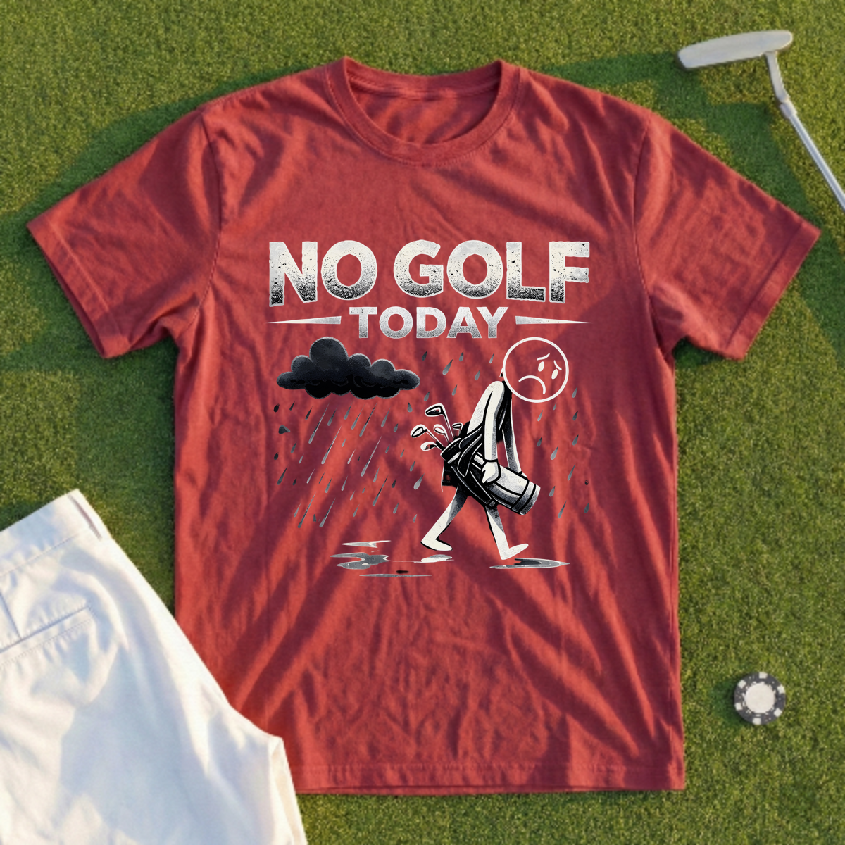 No Golf Today Rainout Tee