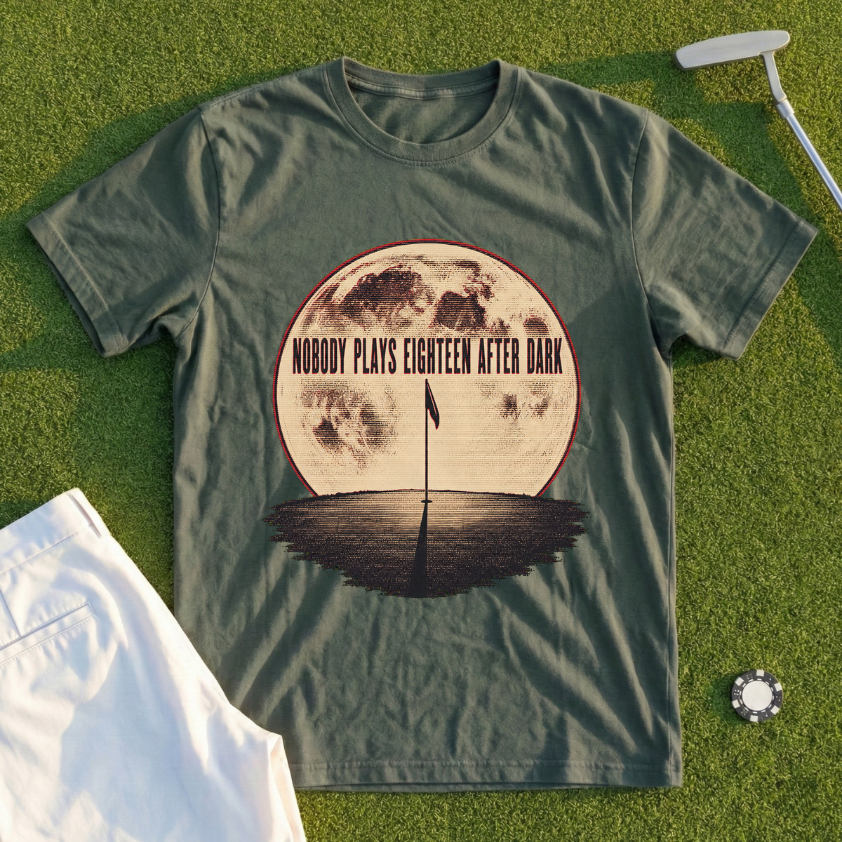 Nobody Plays Eighteen After Dark Tee