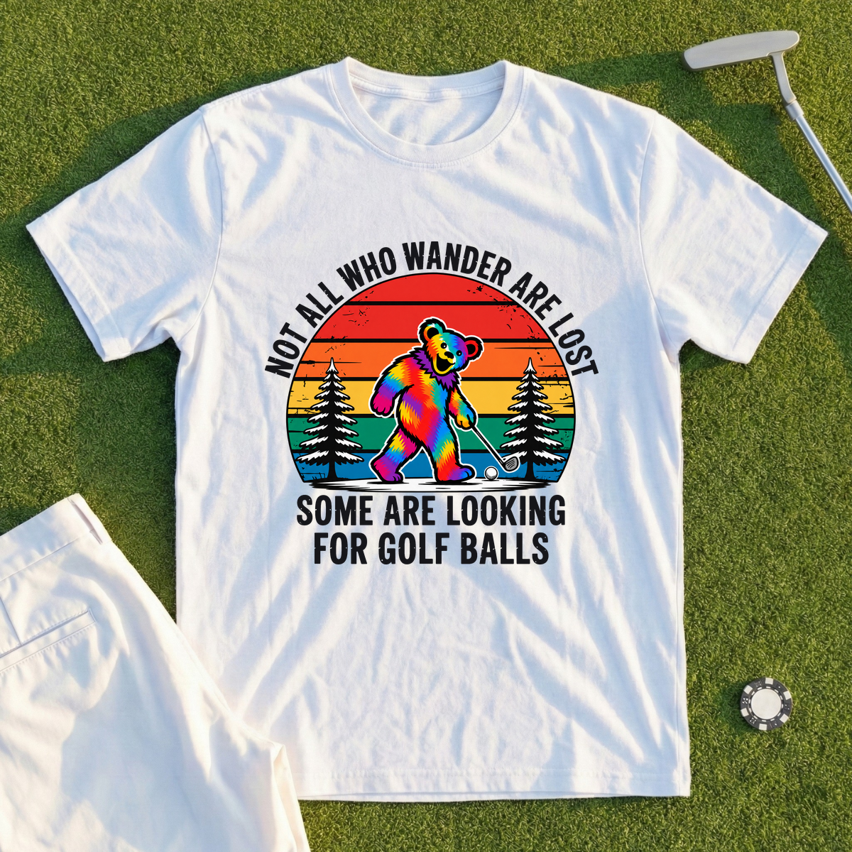 Not All Who Wander Are Lost Bear Tee