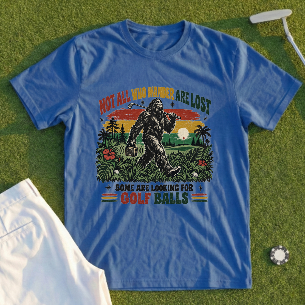 Not All Who Wander Are Lost Bigfoot Tee