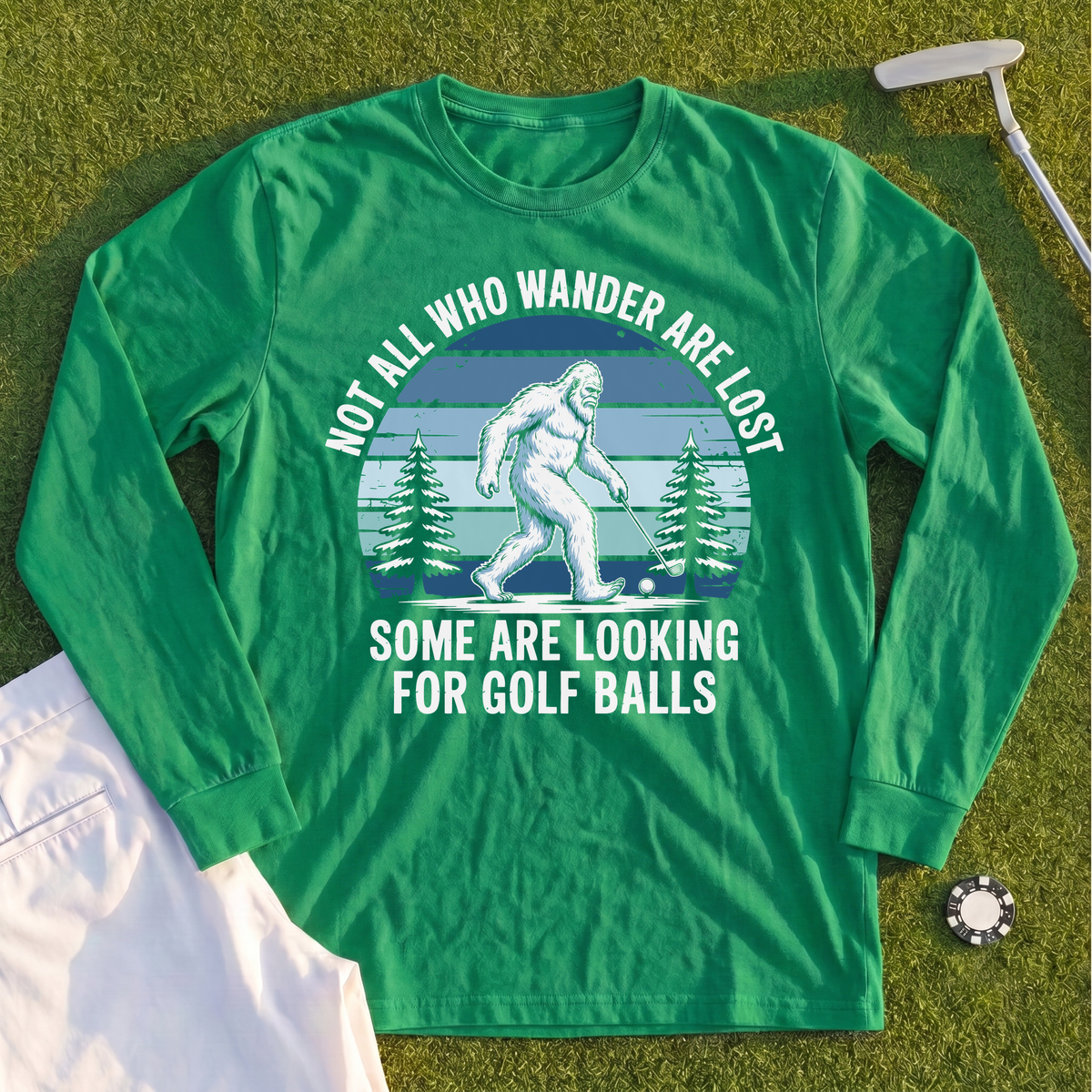 Not All Who Wandrer Yeti Long Sleeve Tee