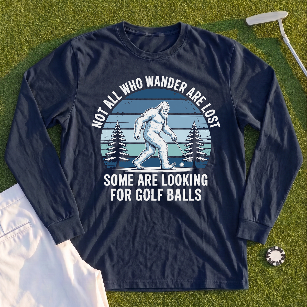Not All Who Wandrer Yeti Long Sleeve Tee