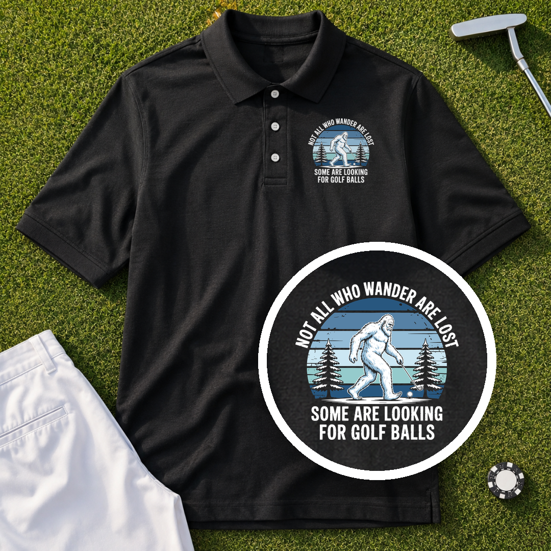 Not All Who Wandrer Yeti Performance Polo