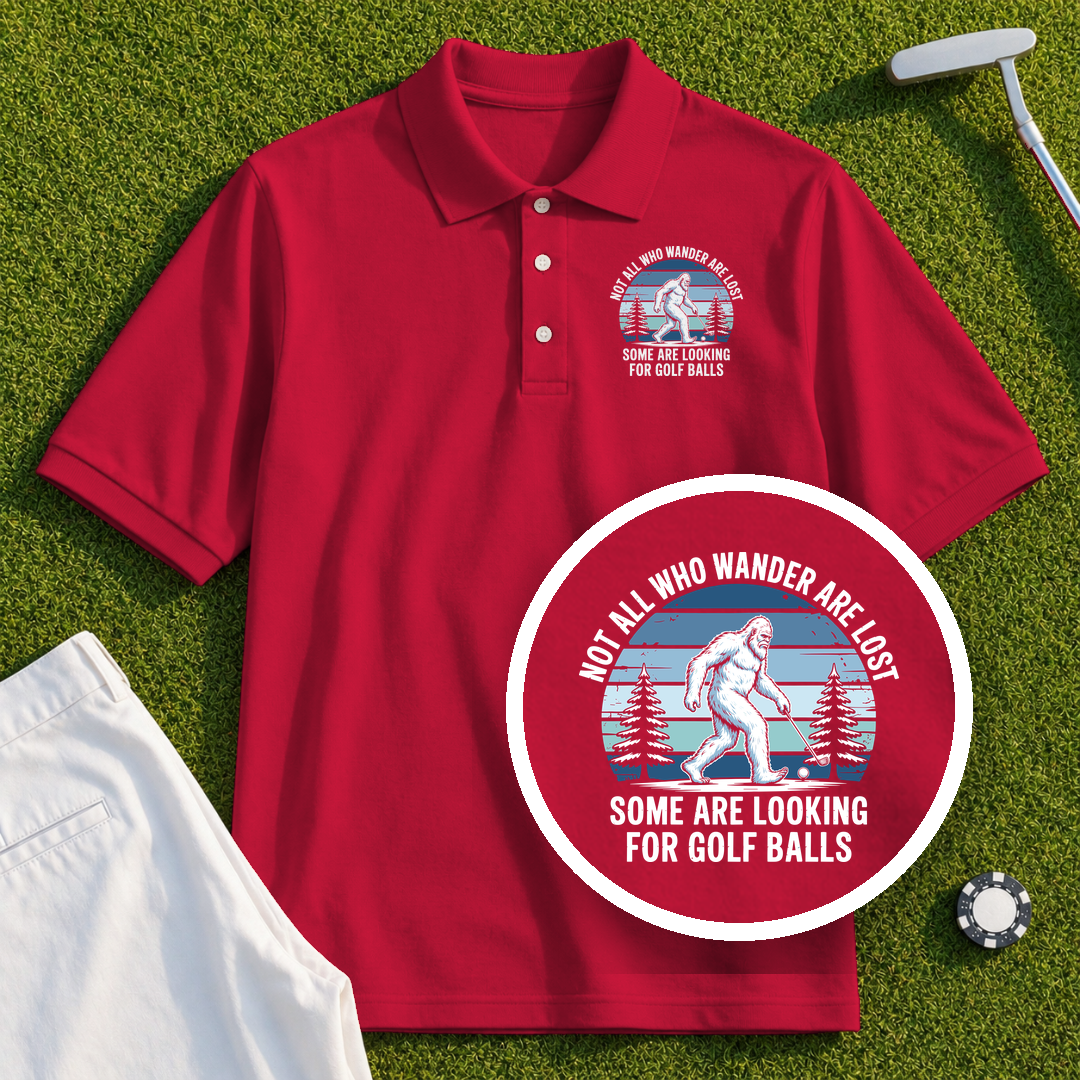 Not All Who Wandrer Yeti Performance Polo