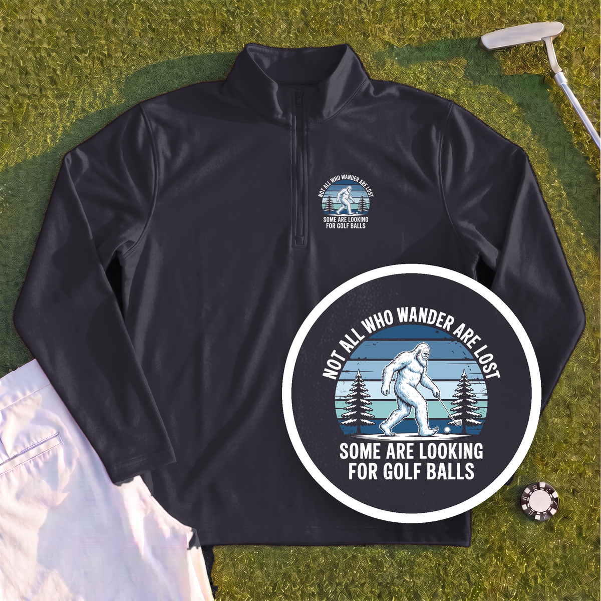 Not All Who Wandrer Yeti Quarter Zip
