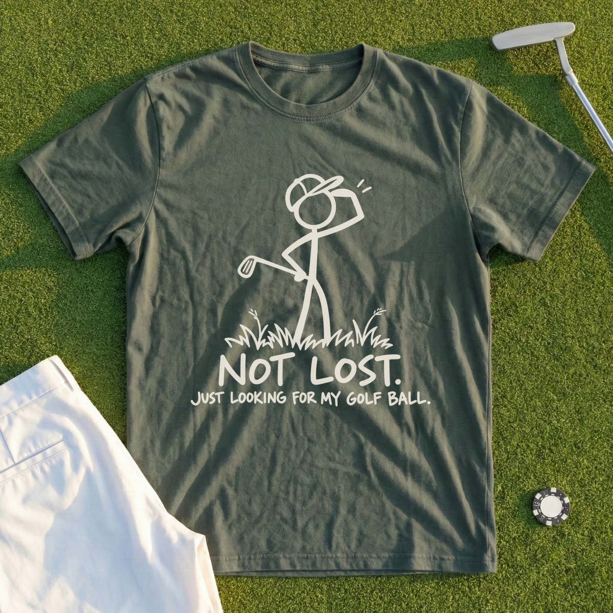 Not Lost Just Looking For My Golf Ball Tee