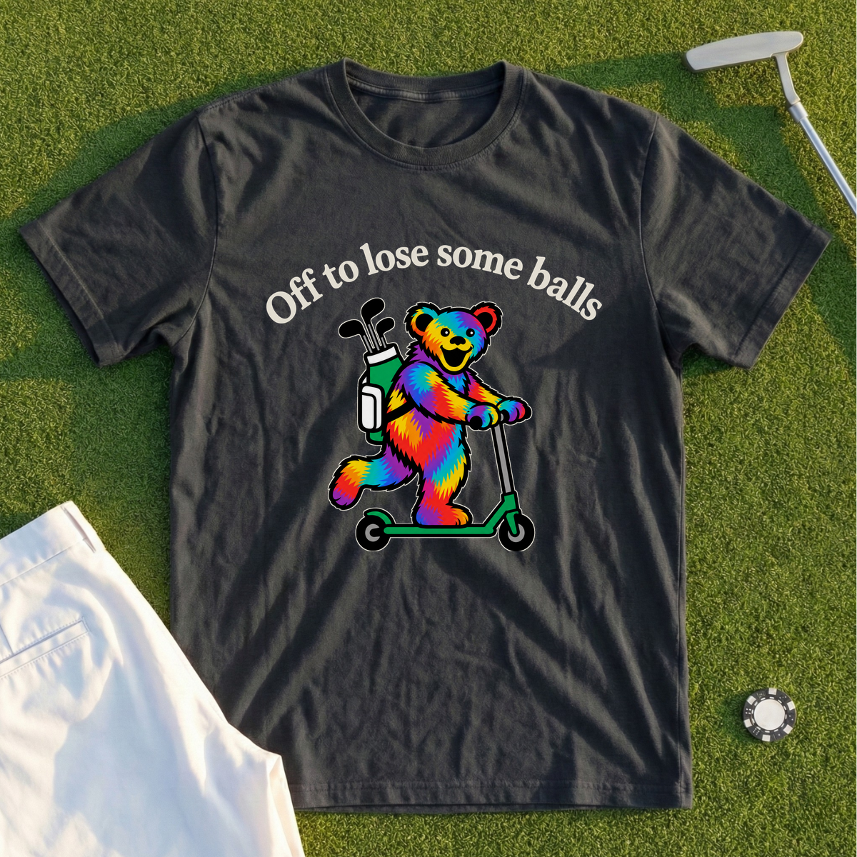 Off To Lose Some Balls Bear Tee