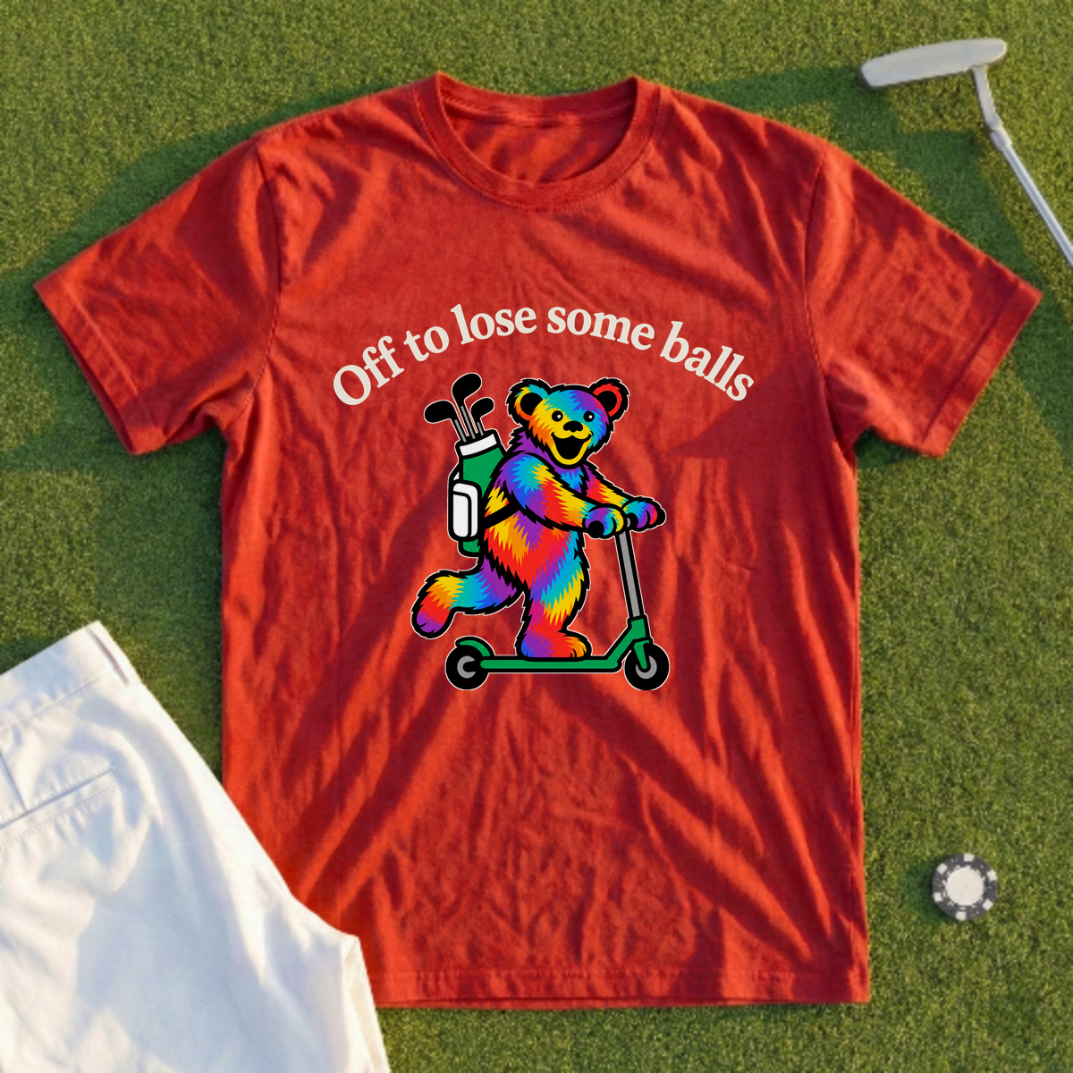 Off To Lose Some Balls Bear Tee