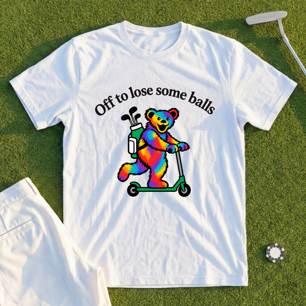 Off To Lose Some Balls Bear Tee