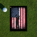 Old Glory Golfer Golf Towel