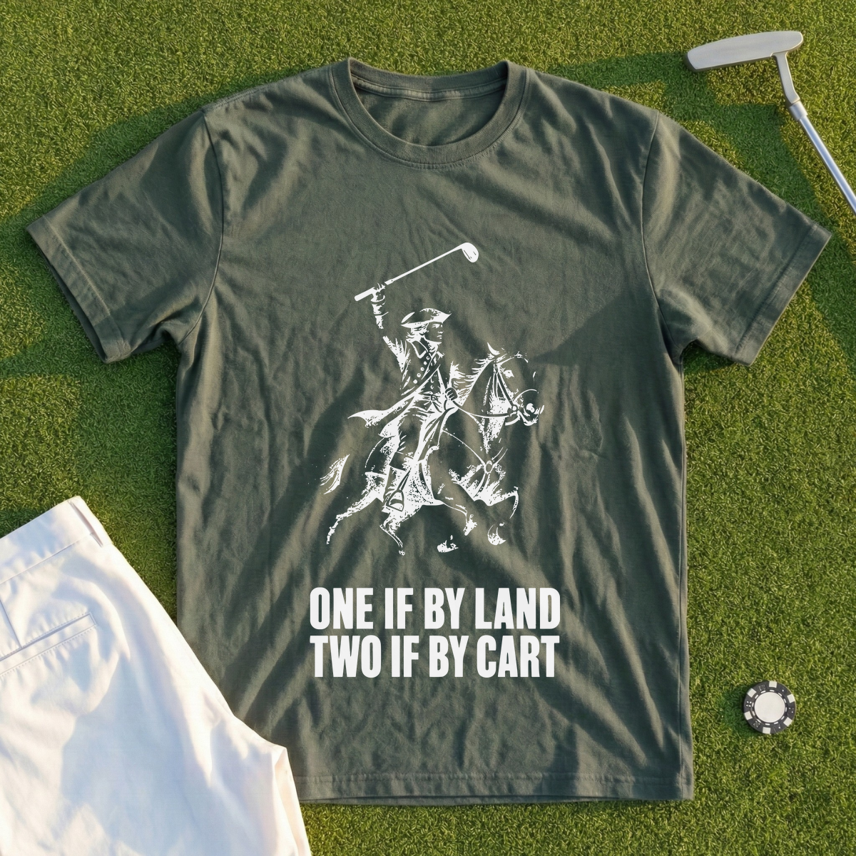 One If By Land Two If By Cart Tee