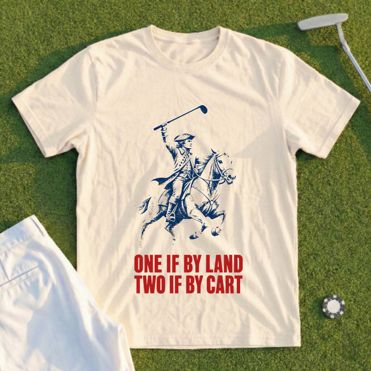 One If By Land Two If By Cart Tee