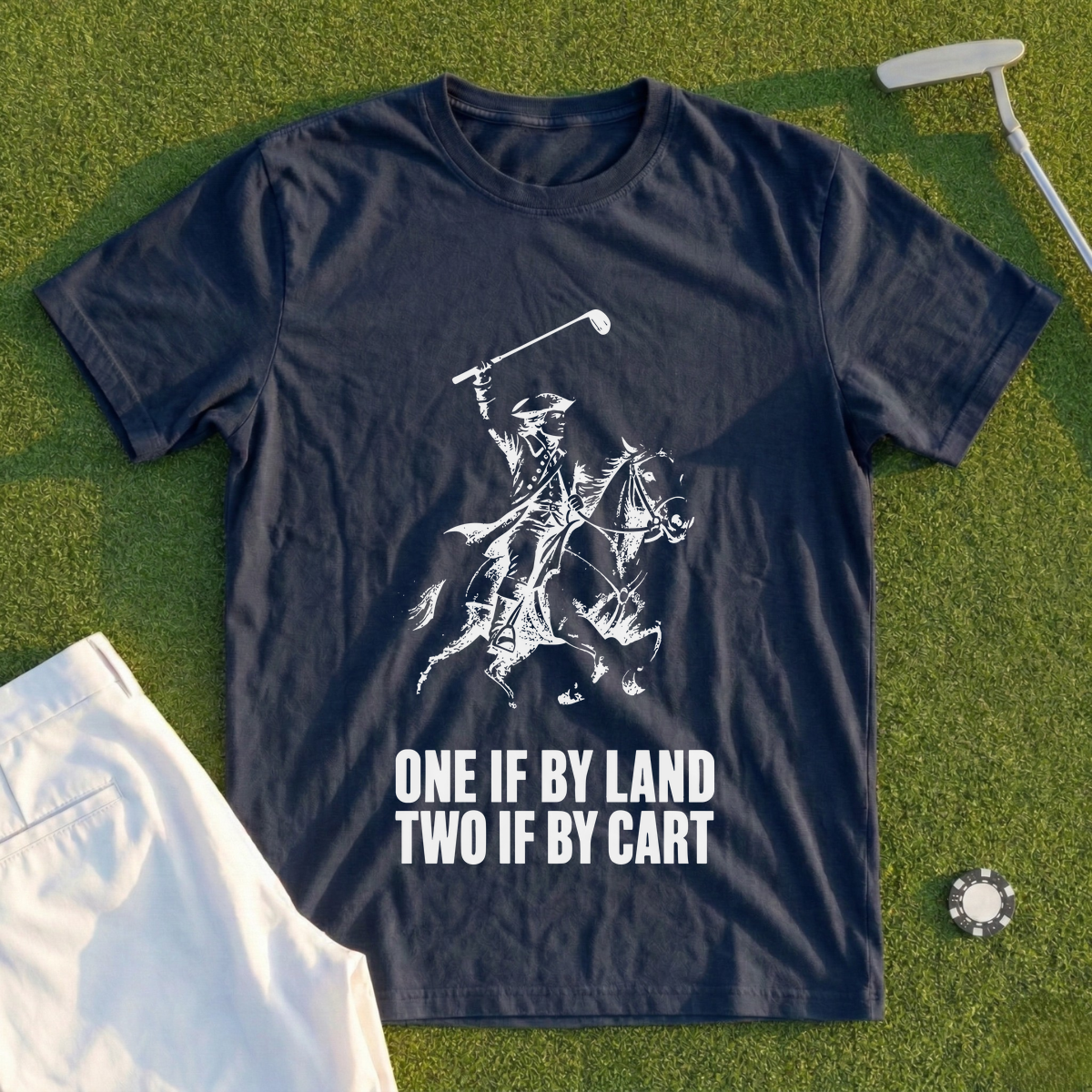One If By Land Two If By Cart Tee