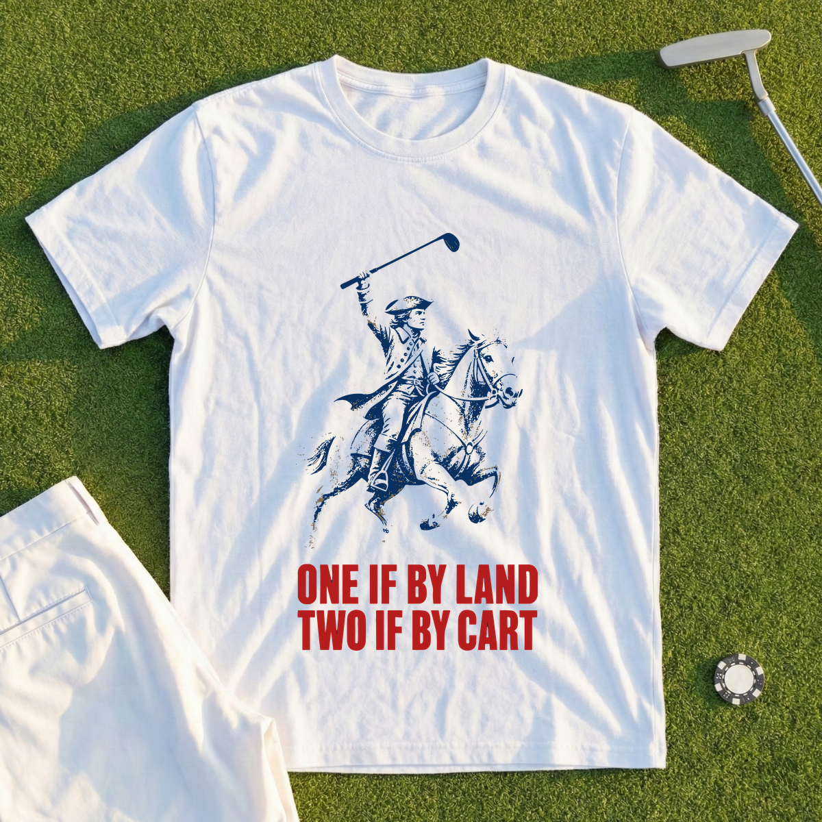 One If By Land Two If By Cart Tee