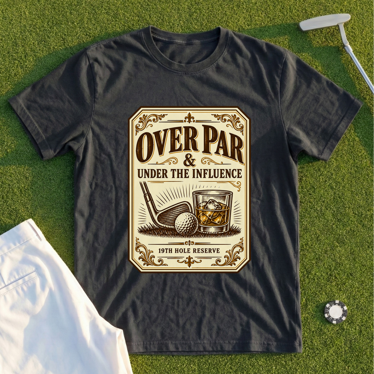 Over Par Bourbon Label Tee