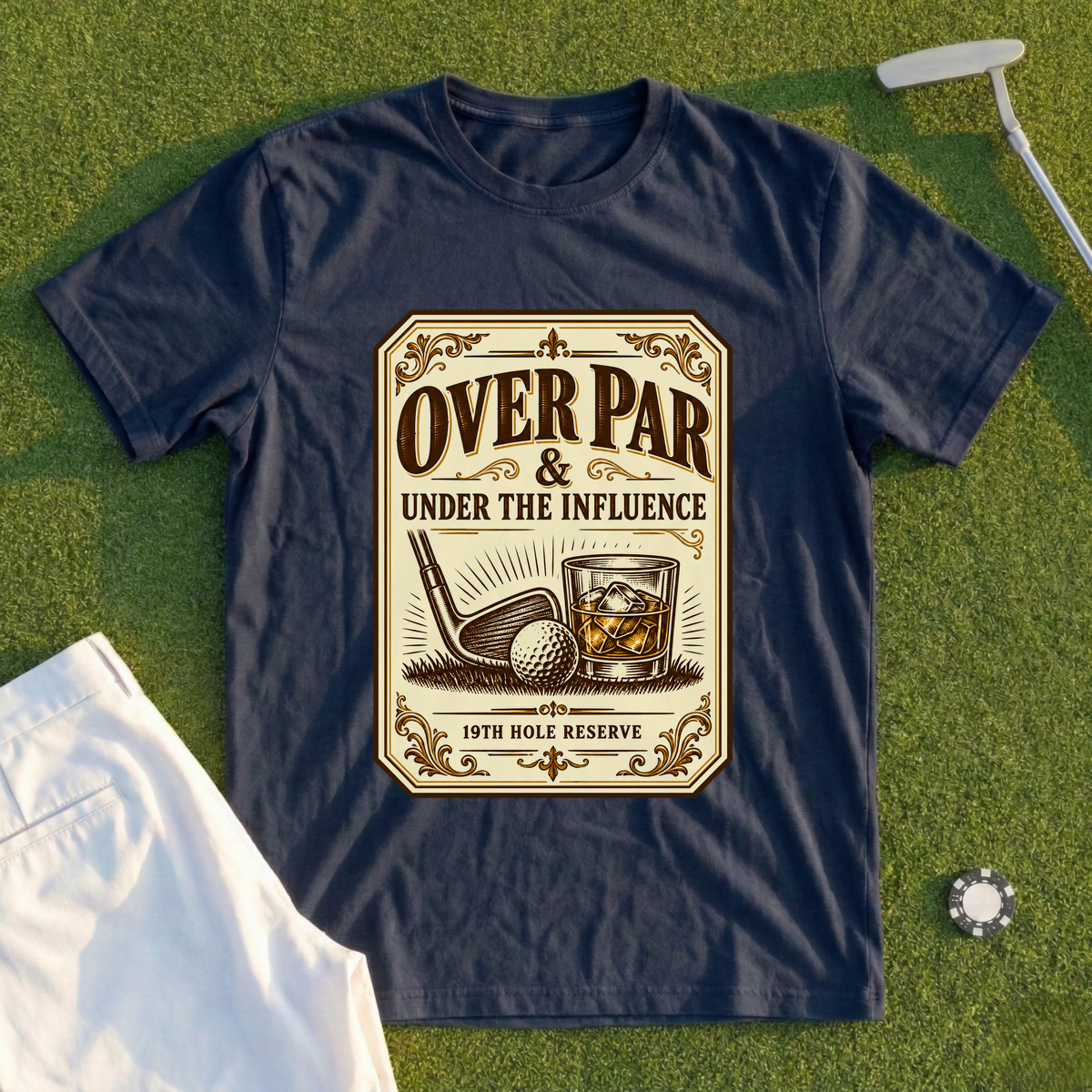 Over Par Bourbon Label Tee