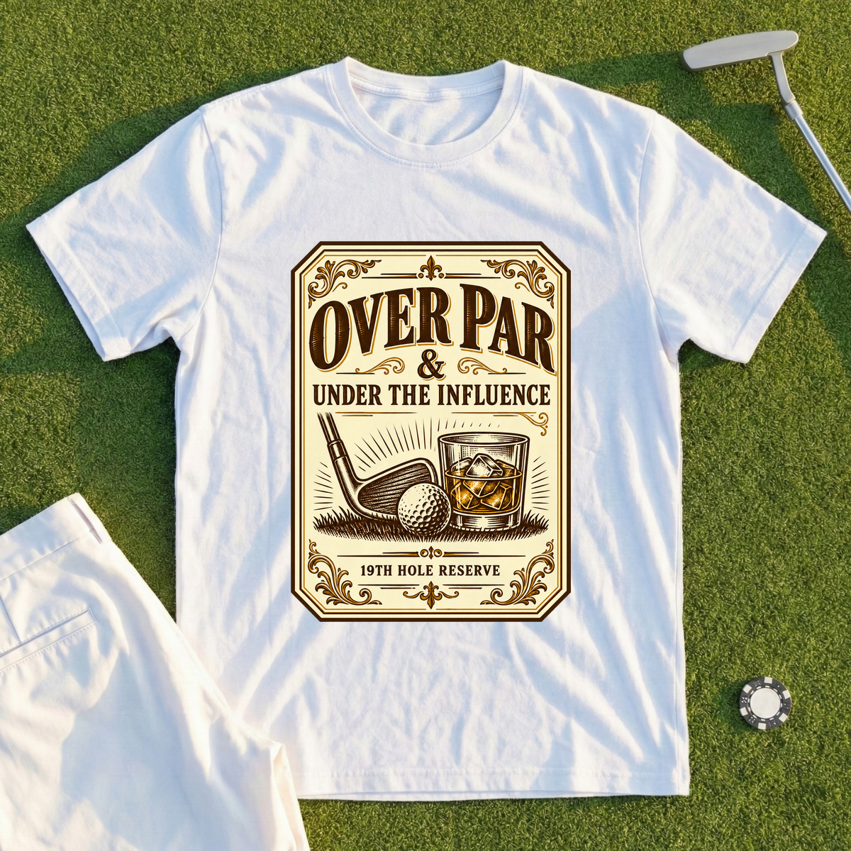 Over Par Bourbon Label Tee