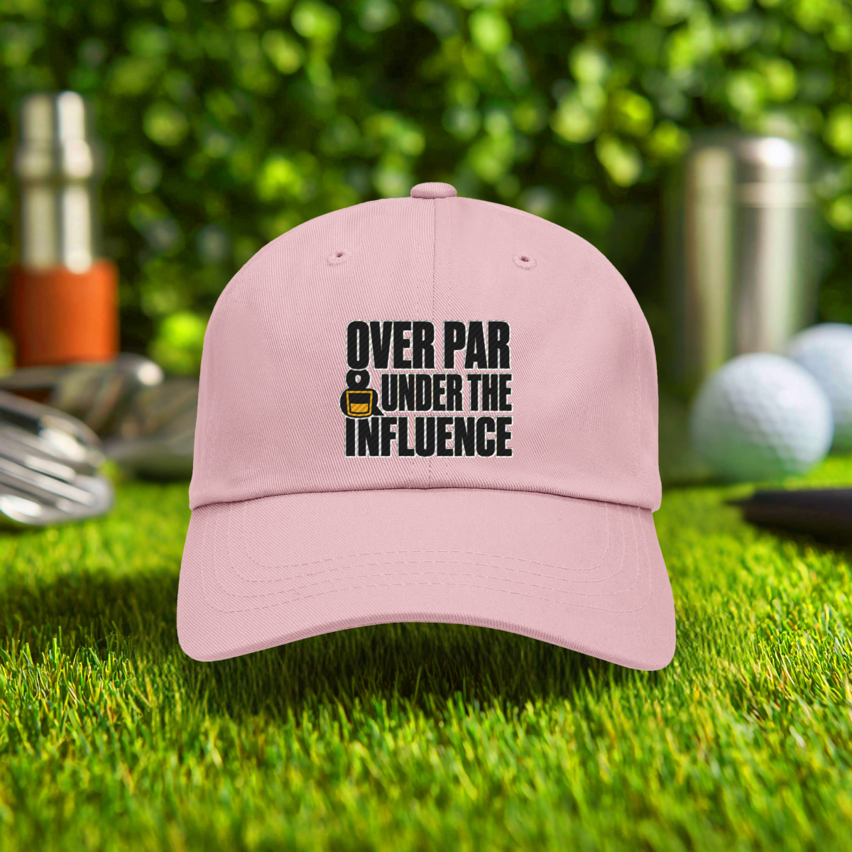 Over Par & Under The Influence Embroidered Hat