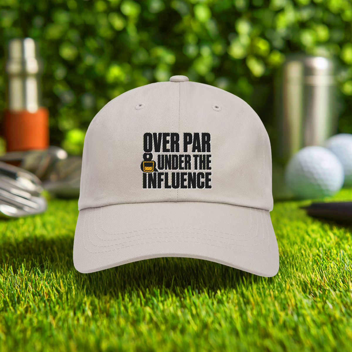 Over Par & Under The Influence Embroidered Hat