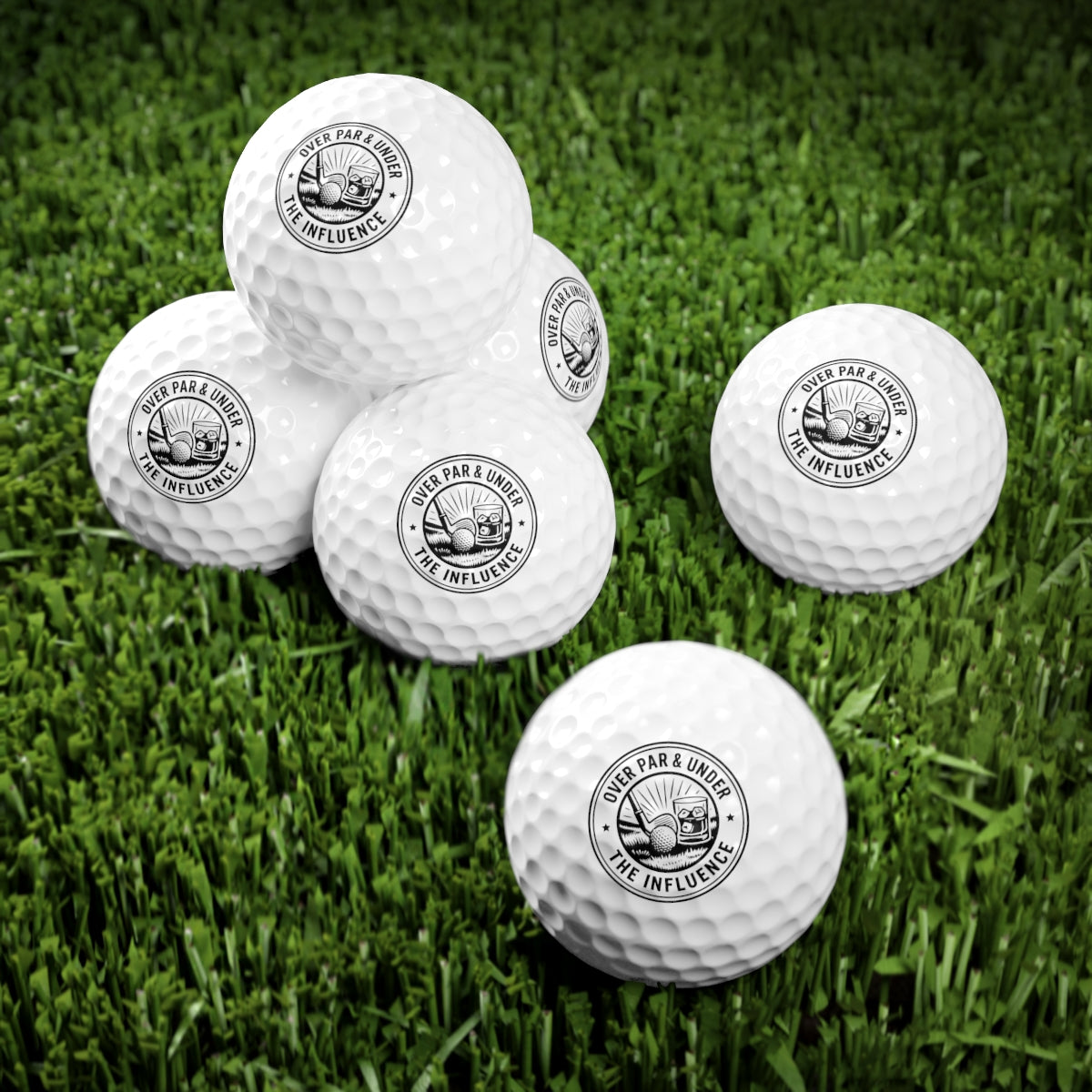 Over Par & Under The Influence Golf Balls