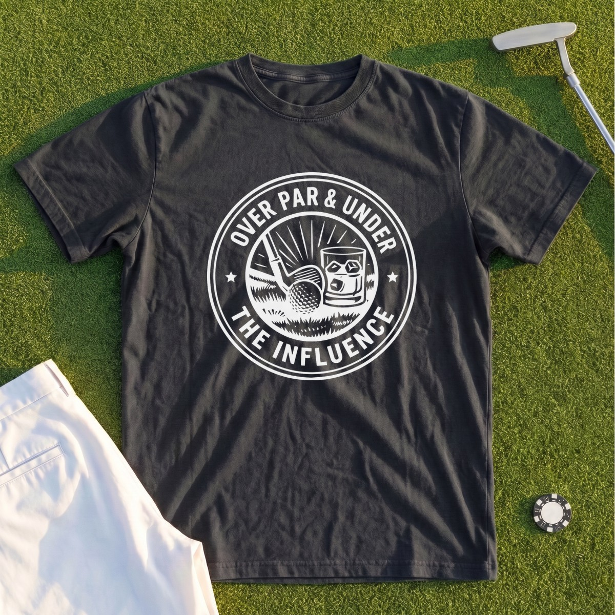 Over Par & Under The Influence Premium Tee