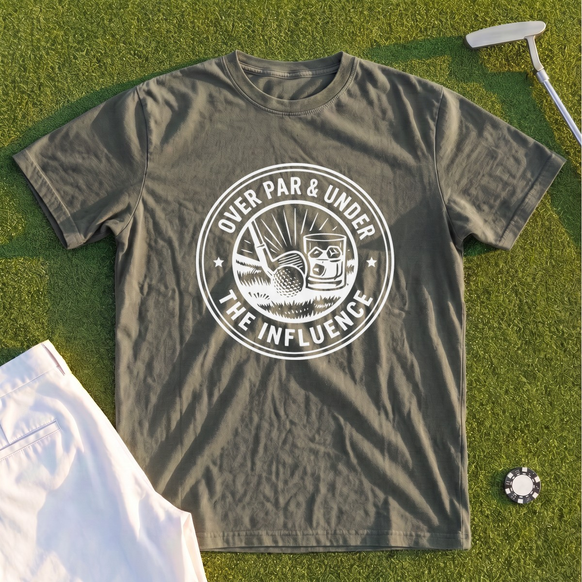 Over Par & Under The Influence Premium Tee
