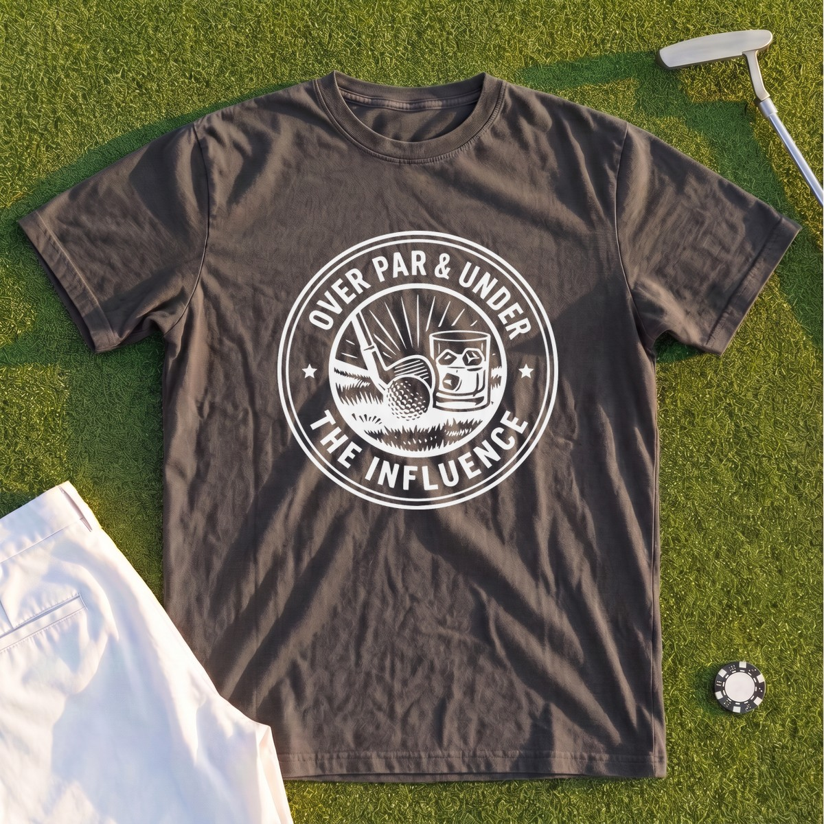 Over Par & Under The Influence Premium Tee
