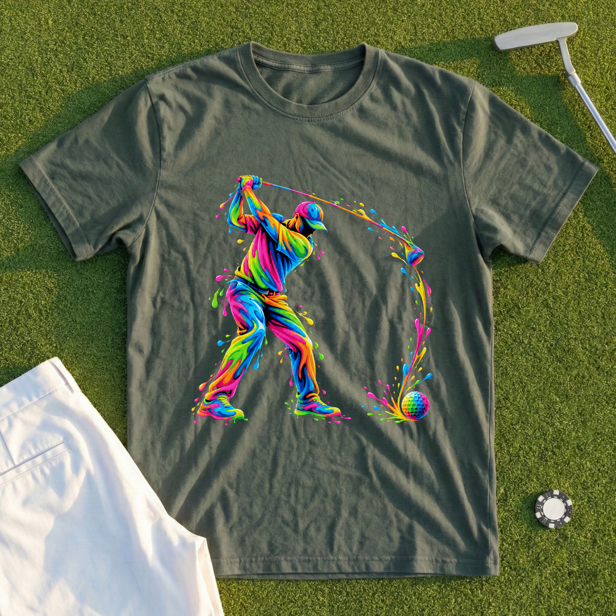Paint Splash Swing, Full Finish Tee