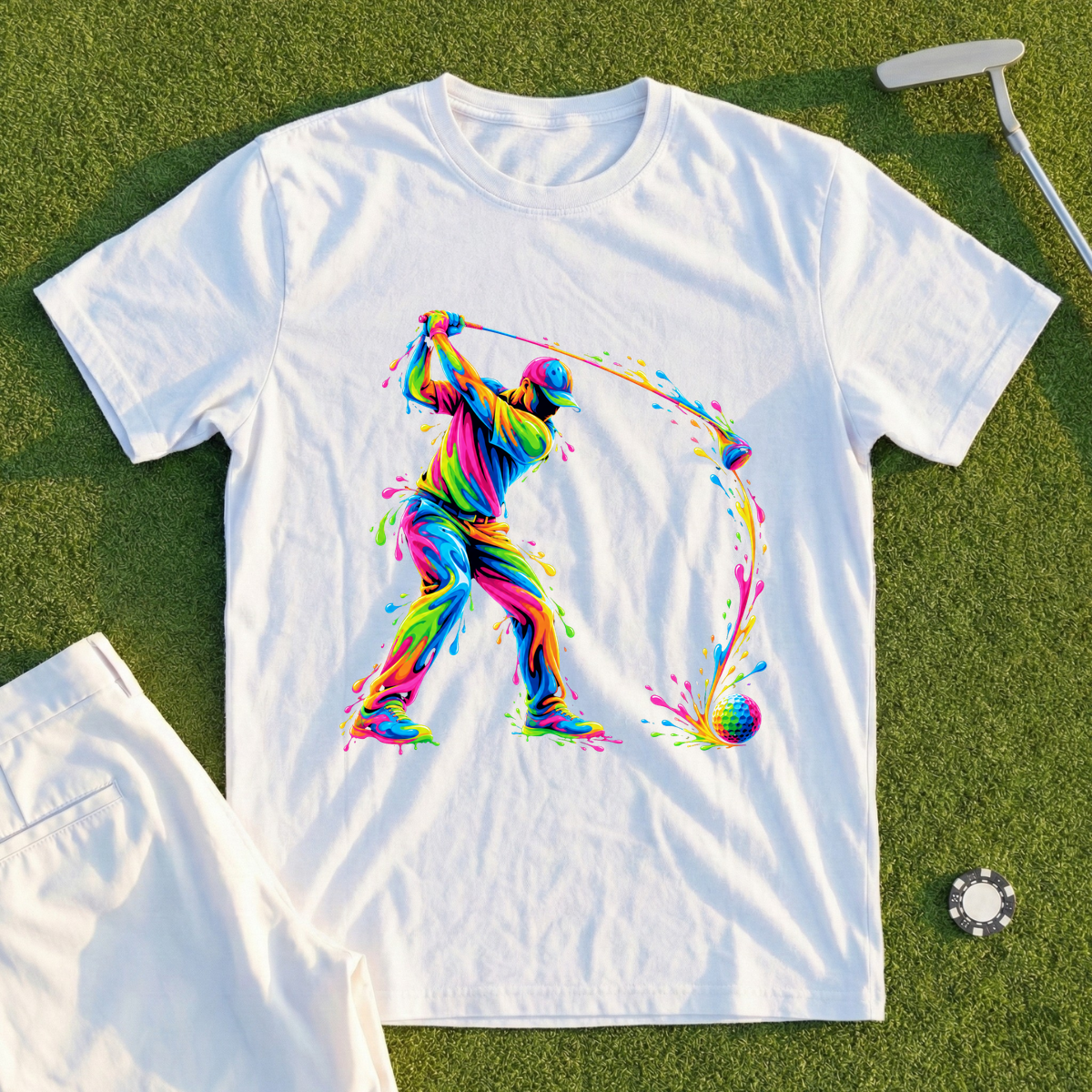 Paint Splash Swing, Full Finish Tee