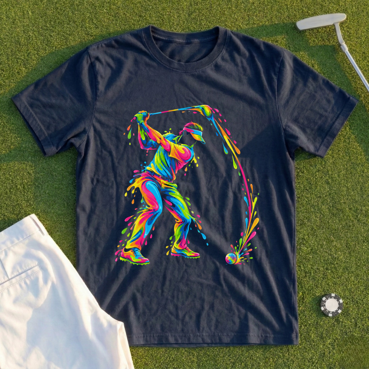 Paint Splash Swing, Visor Tee