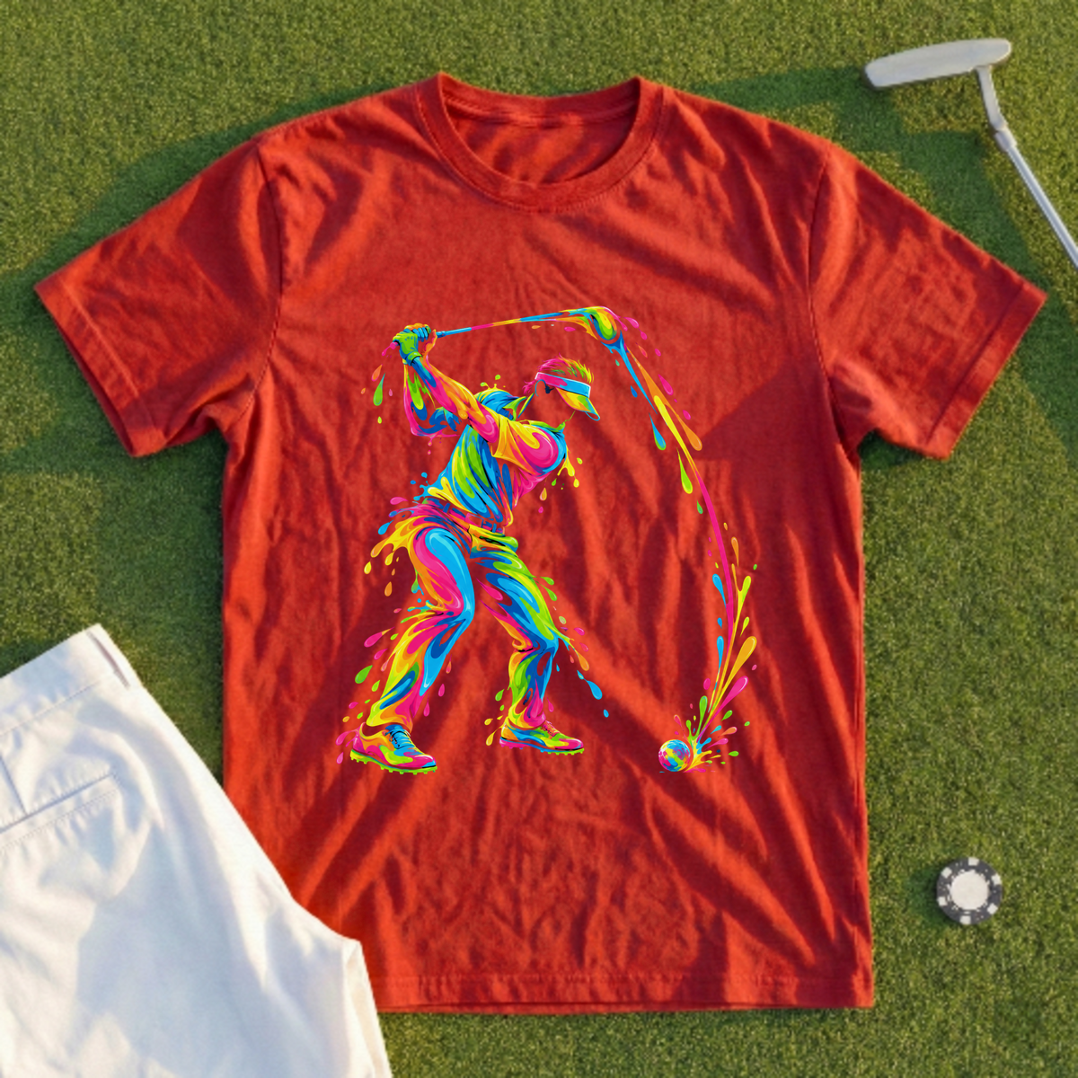 Paint Splash Swing, Visor Tee