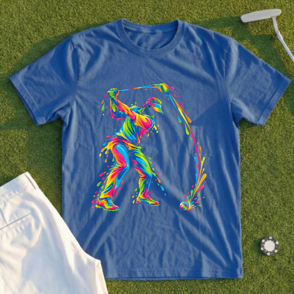 Paint Splash Swing, Visor Tee