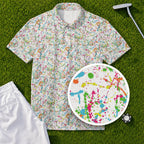 Paint Splatter Performance Print Polo